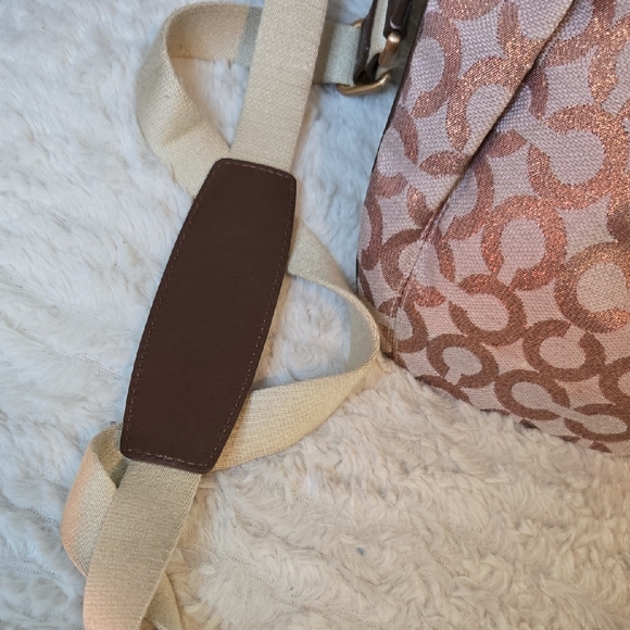 Coach Pink and Brown Crossbody Bag - Picture 4 of 9